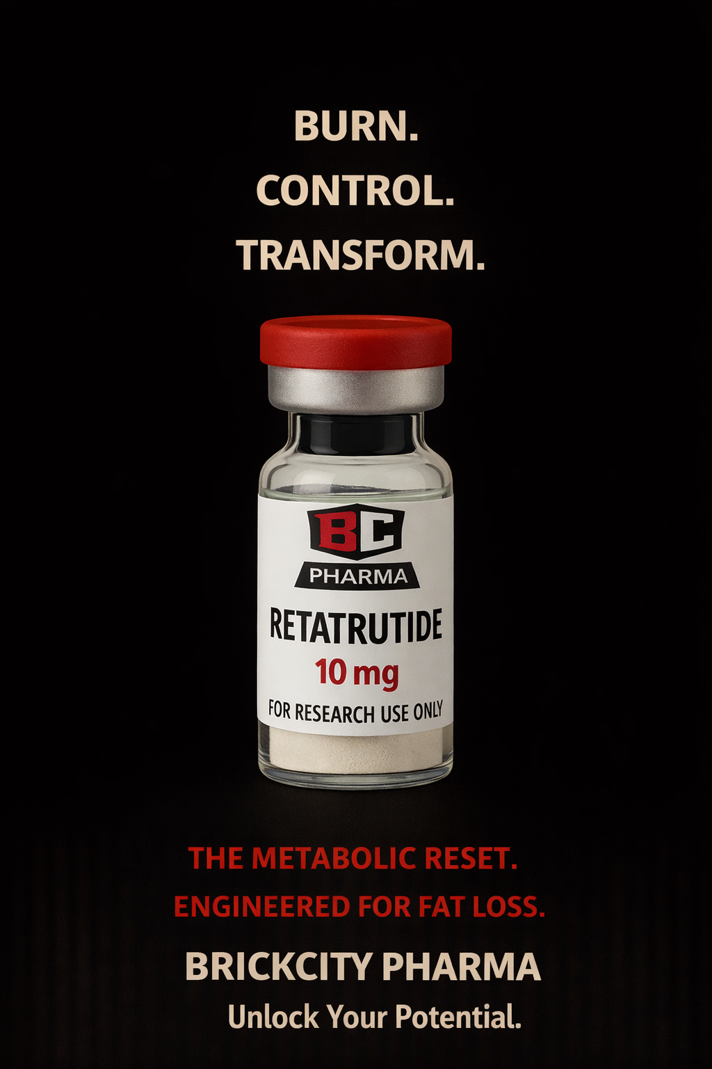 Retatrutide 10mg  Brickcity Pharma